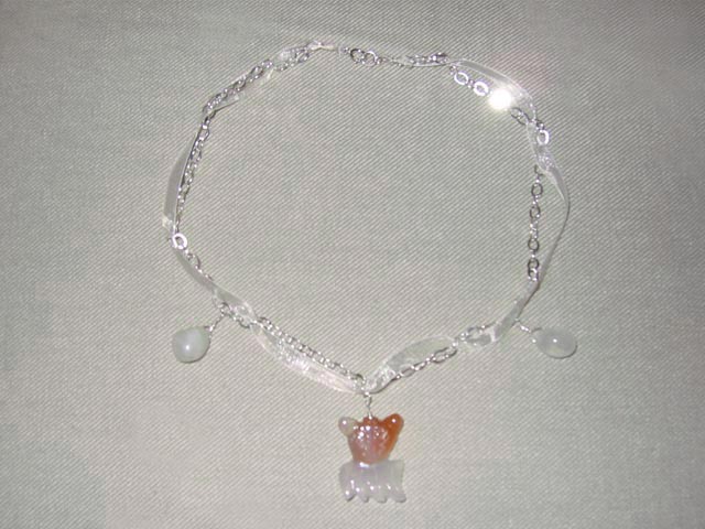 jade and ribbon necklace